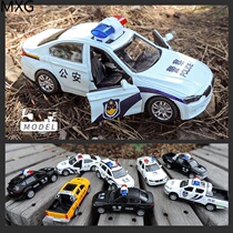 Skyhawk 120 Ambulance Alloy Car Model Police Car 110 Metal Car Open Door Simulation Childrens Toy Car