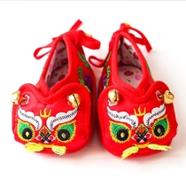  Melaleuca bottom cloth shoes Childrens baby tiger head shoes toddler boys and girls baby handmade shoes spring and summer old Beijing embroidered shoes