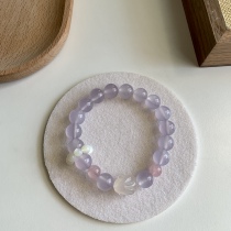 12:00 Prohibition Natural violet Yuzhen lychee frozen rabbit powder crystal bracelet girl girl