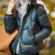 Tide brand light down jacket women short 2021 Winter new Korean fashion duck down collar warm coat coat