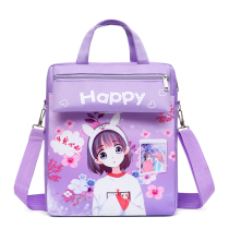 Primary school boys and girls childrens tutoring bag Korean version cartoon tutoring bag Crossbody bag Hand carry tote bag Waterproof art bag