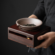 Retro warm tea table heating warm tea stove base home Japanese incarcerator fried tea baked tea roasted orange red dates