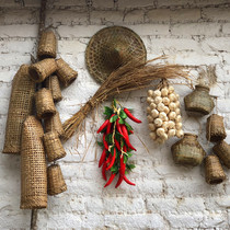 Nongjiale hot pot restaurant retro wall ornaments wall ornaments wall ornaments nostalgic decorations restaurant bamboo woven old objects