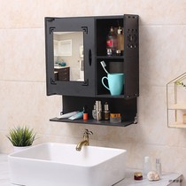 Bathroom Mirror Cabinet Hanging Wall Style Toilet Wash Bench Mirror With Shelve Wall-mounted Toilet Bathroom Modern Brief