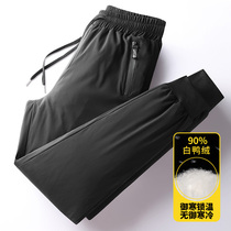 2020 winter outdoor wear down pants mens thick cotton pants warm outdoor pants wild youth Harajuku style