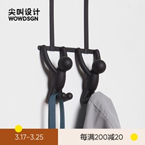 Screaming Design Umbra Buddy Hanging Door Hook Double Hook Clothes Hat Back Door Entry Entrance Creative Clothes Rack