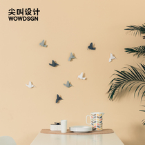 Scream design Umbra hummingbird wall decoration three-dimensional animal Nordic Dragonfly butterfly creative hanging wall decoration stickers