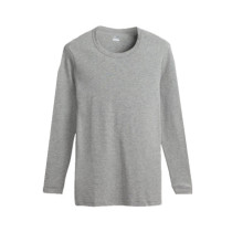 Three gun lingerie mens skin full cotton round collar male and female pure cotton autummy cotton sweatshirt with thin single piece