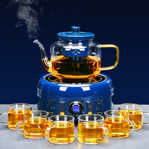 Tea cooker cooking teapot Net red electric pottery stove automatic steaming teapot glass tea set teapot set home cooking tea stove