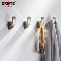 Metal adhesive hook single creative Nordic perforated clothes hook porch shoe cabinet Wall Wall single hook wardrobe coat hook