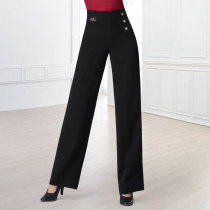 Dan Baoluo Latin Dance Pants Modern National Standard Dance High Waist Pants Straight Balls Dance Gitba Dance Pants Autumn Womens Pants