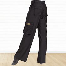 Dan Bao Luo Latin dance pocket pants adult dance pants mens modern dance ballroom dance costume trousers dance dress Black