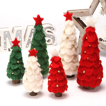 Christmas decorations desktop furnishings window Home Mini Christmas tree gift activity scene package layout