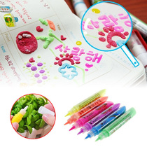 3D three-dimensional bubble pen Album DIY production personality graffiti Greeting card writing artifact Popcorn cotton watercolor pen