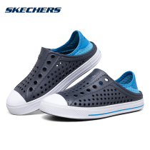 Skechers Skechers boys  shoes new breathable one-legged cover sandals lightweight beach hole shoes 91995L