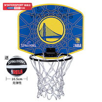 Spalding official website small rebound 2021 new NBA Warriors logo childrens mini wall-mounted basket 77-642Y