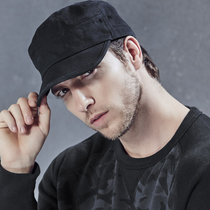 Kamon hat male 2021 summer new British solid color cotton flat top military cap sports leisure cap KM-2528