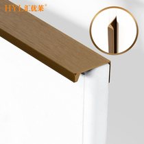 Wifakin Wire Drawing Bronze Ancient Gold Cabinet Door Invisible Pull Hand Light Lavish Cabinet Door Sewn Inside Embedded Concealed Drawer Handle