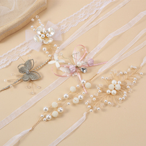 Bride Wrist Flower Bridesmaid Wedding Sisters Hand Garland with Hand Risen hipster Xiuhe High-end Marriage Han