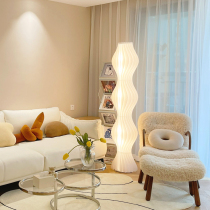 White grass skirt floor lamp Italian postmodern acrylic light and shadow Nordic living room dining room light luxury bedroom decoration lamp