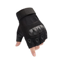Tactical gloves half finger male military fans outdoor sports gloves riding locomotive protective fitness non-slip gloves half