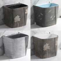 Ceramic Mop Pool Retro Mop Pool Home Balcony Patio Pool Mound Pool Dub Pool Bucket Colorful Wash Basin Side Platoon