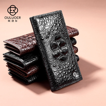  Olor Thai crocodile leather wallet mens long leather business casual clutch multi-card wallet