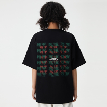 WASSUPt shirt Tide brand mens national tide peace phantom black color short sleeve summer loose cotton female couple