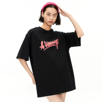 WASSUP Doodle Logo Short Sleeved T-shirt Mens Tide Original Innovative Personality Leisure Printed Leisure Costumes