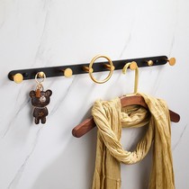 Thickening hanging clothes hook wall-mounted clothes hooks a row of door rear wall upper house door Xuanguan big coat cap hook free of punch
