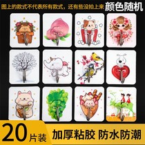 Hook Sticked Powerful Wall upper hook Hook Free of Punched No Mark adhesive hook Kitchen Toilet Door Rear Wall Post Wall Sticker Hook