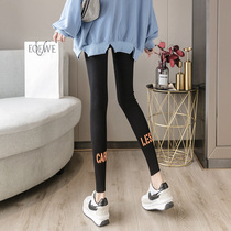 Underpants woman outside wearing spring and autumn in pure cotton grey autumn winter elastic thin section High waist display slim cotton pants 90% autumn pants