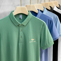 Mens high-end bee small embroidery polo shirt Mens fashion brand short-sleeved t-shirt summer business casual lapel top