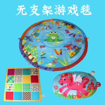 Bracket-free clearance toddler crawling blanket Cartoon animal baby toddler blanket with sound paper baby game blanket