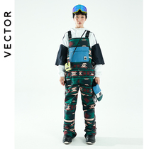 VECTOR New 21 year ski back belt pants women thick warm winter outdoor veneer double board ski pants