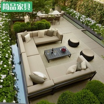 Customized outdoor corner outdoor combination sofa courtyard garden terrace villa waterproof sunscreen furniture