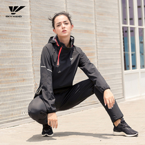Sweat clothing womens suit running stuffy sweat clothing drop body control body explosion Chinese clothing sports gym clothing sports jacket yoga
