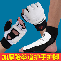 Aishun Taekwondo Glove Foot Cover Adult Childrens Training Competition Boxing Sanda Hand Guardian Foot Cover Set