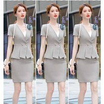 High-end professional suit Womens skirts Summer womens suits Famous slow-quality beauty salon manager formal hotel work clothes
