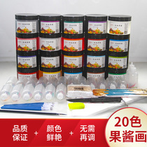 Jam Painting Jam Kit Pan Accessories Painting Fruit Jam Tool Fruit Paste Bottle full of chefs Kitchen Decorations Exclusive creativity
