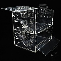 Acrylic Plate Diy Cage Gold Silk Bear Cage Son Rat Mouse Treasure Single Double Triple Layer Transparent Rearing Box Ultra Small Villa Color