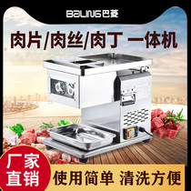 Meat cutting machine Commercial beef thin slice electric multi-function cooked stewed vegetable sliced canteen desktop high-power meat grinder