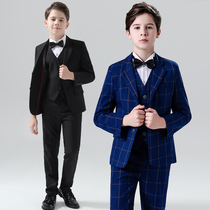 Childrens suit suit suit boys dress flower boy British middle school boy Korean three-piece handsome small suit man