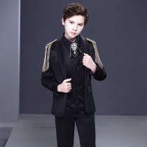 Childrens suit suit handsome piano performance suit Western style boy catwalk dress fashion British host suit