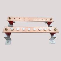 Machine room ground copper row Cabinet zero ground strip parallel line Zero line Nickel copper electrode connection Brass equipotential cooling single row