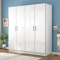 Simple solid wood wardrobe home bedroom lockers modern simple economy childrens big wardrobe rental room