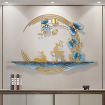 New Chinese three-dimensional wall light luxury wall hanging living room wall decoration modern restaurant bedroom porch background wall iron decoration