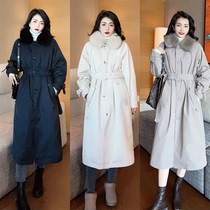 (Cappuccino) rich in the world ~ Mao Mao Pike cotton-padded jacket 2021 Winter Parker