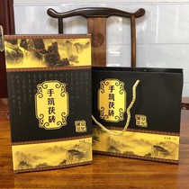 2017 material black tea Hunan Anhua Anhua Black Tea Jinhua Fu brick Tea Wild original leaf hand-built Fu brick 1kg Jin Fu