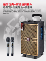 Original American Manlong outdoor high-power charging Speaker K song live performance wireless Bluetooth square dance audio